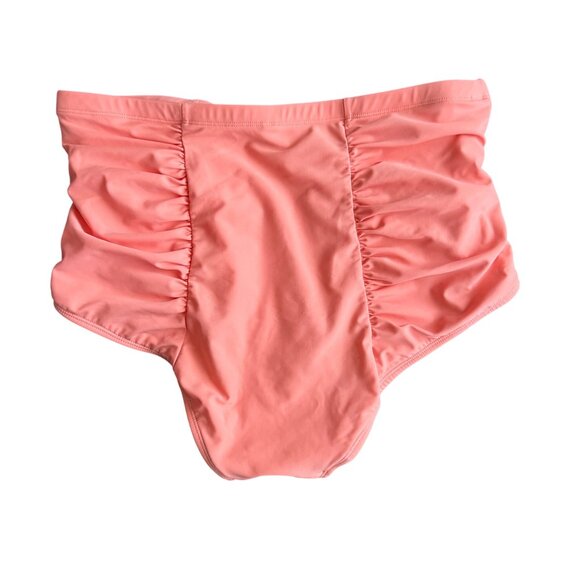 Torrid Womens High Waist Coral Bikini Bottom Size 2 - Picture 2 of 3